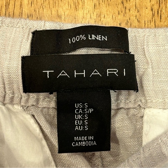 Tahari 100% Linen Shorts S - Picture 4 of 7